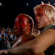 Bloodied and battered, Sheepherders flag bearer Jack Victory holds back Luke Williams at the first annual Crockett Cup in New Orleans.